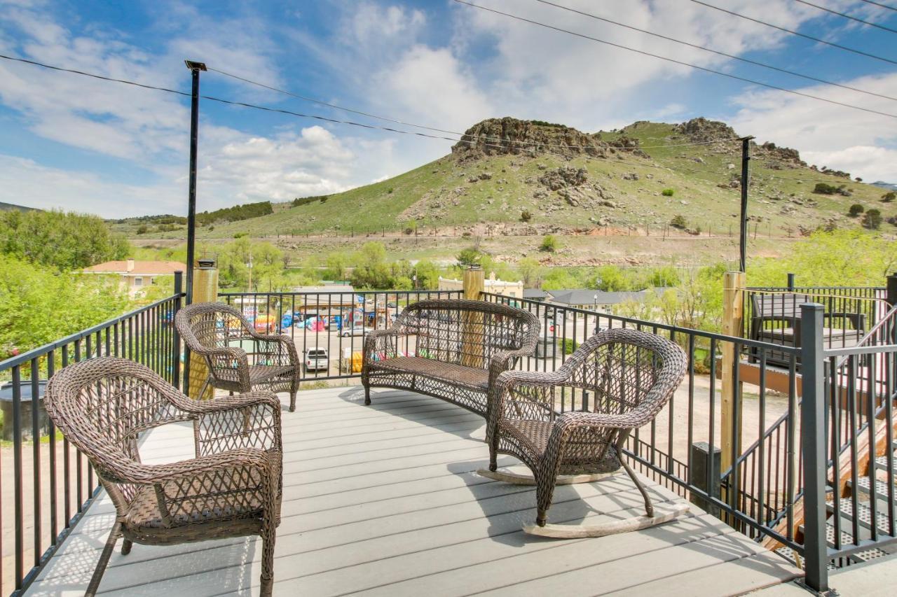 Central Lava Hot Springs Studio With Deck And Views! Dış mekan fotoğraf